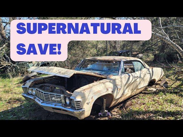 1967 Impala Junkyard Rescue: From BURIED to ROLLING! Project car saved! Cleanout & first wash