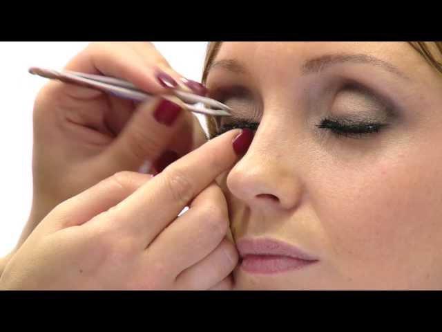 How To Apply False Eyelashes Demonstration - Step by Step Guide