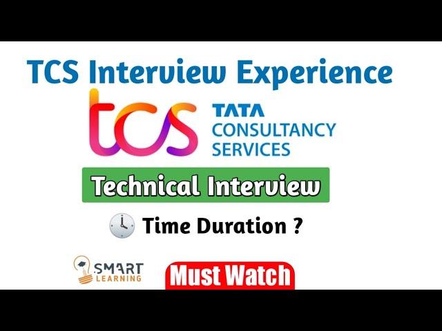 TCS Latest Interview Experience 2021 | TCS Technical Interview Experience | @SmartLearningOfficial