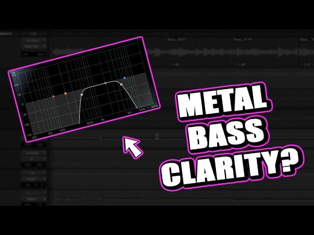 Mixing metal bass: how to add CLARITY #shorts