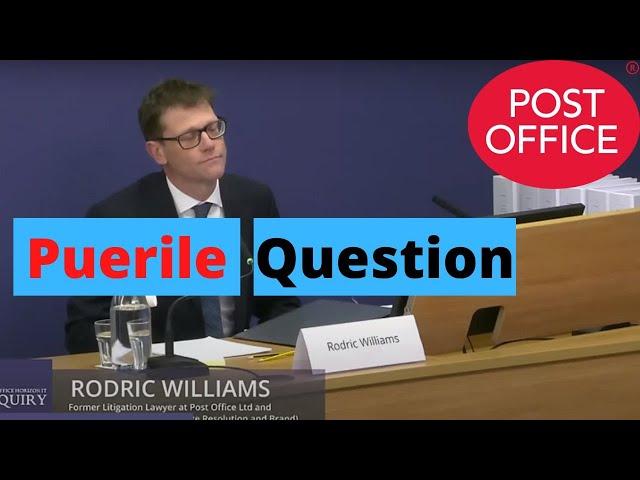 Post Office Lawyer Brands Journalist's Question 'Puerile'