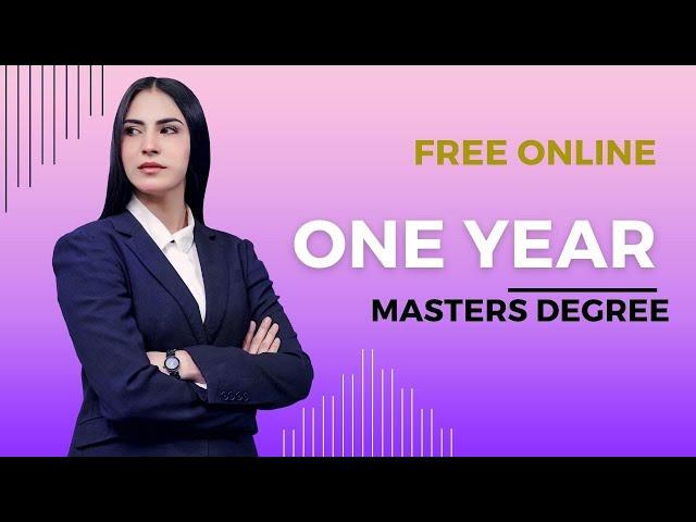 Free online one year masters degree