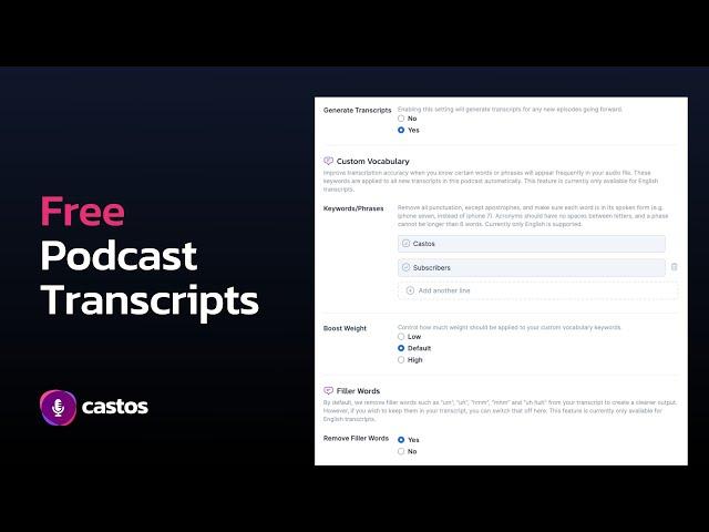 Get Free Podcast Transcripts (in 19 languages)