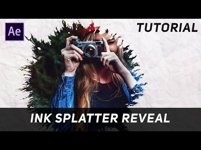 After Effects Tutorial : Ink Splatter Reveal (Ink Drop)