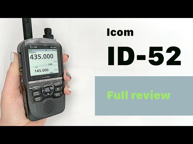 Flagship amateur radio station Icom ID-52. Big review