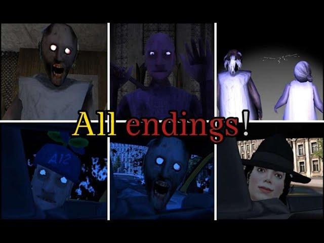 Granny 5 All escape endings and bad endings