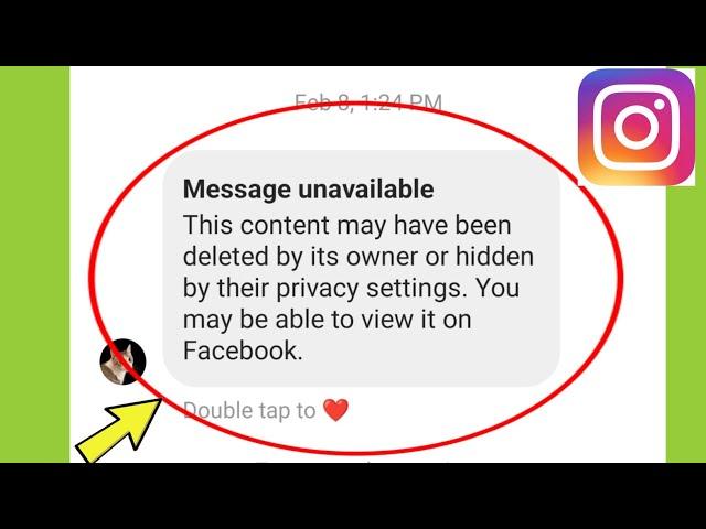 Instagram | Message unavailable This content may have been deleted by its owner or hidden by