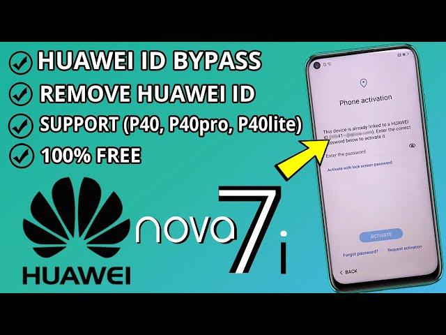 Remove Huawei ID Nova 7i - P40 Lite | How To Bypass huawei id (JNY-LX1 , JNY-L21 , L21A ...)