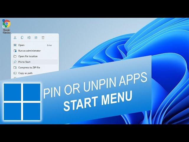 How to Pin or Unpin Apps to Start Menu in Windows