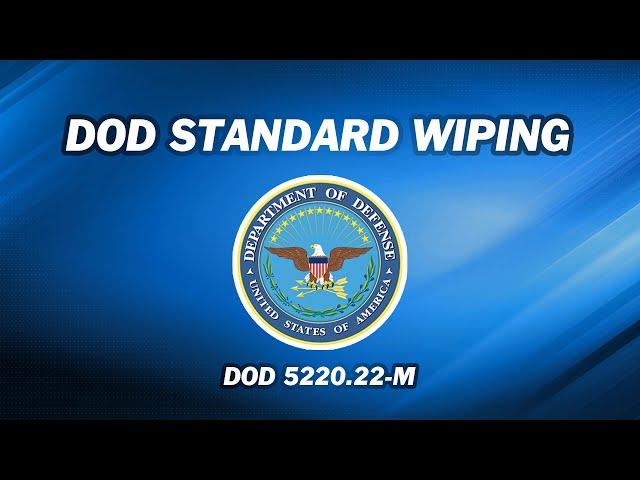 DoD Hard Drive Wipe | DoD 5220.22-M Software