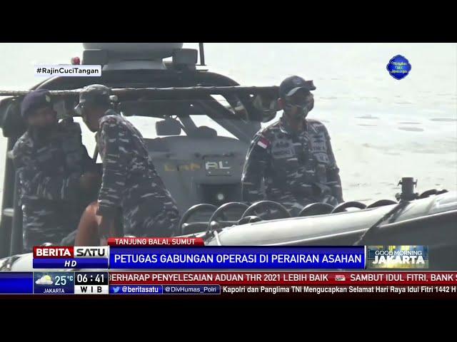 Cegah Pemudik Jalur Laut, Petugas Gabungan Patroli di Perairan Asahan