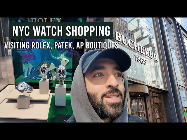 NYC Watch Shopping | Visiting Rolex, AP, Patek Boutiques