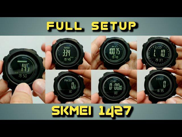 Cara Setting Jam SKMEI 1427 - harus nonton ini Jam super Komplit & Ribet