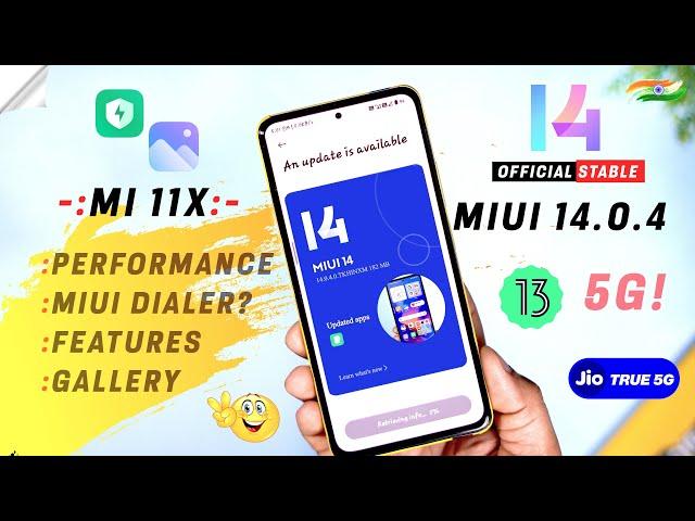 Mi 11x Official MIUI 14.0.4.0 Stable Update Full Changelog & Features | MIUI 14 Mi 11x| MIUI Message