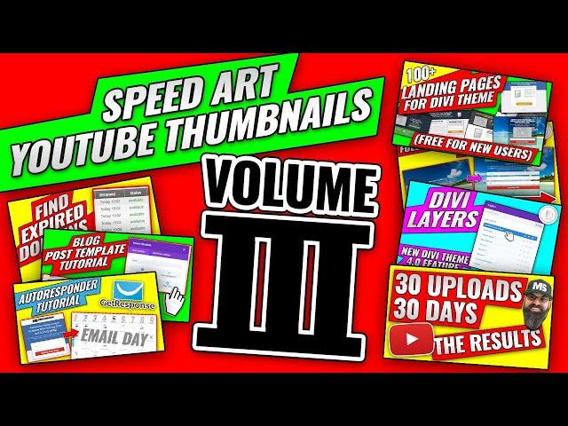 Youtube Speed Art Thumbnails Volume 3