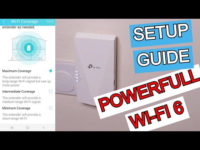 TP-Link RE700X AX3000 OneMesh Wi-Fi 6 Range Extender Setup & Review