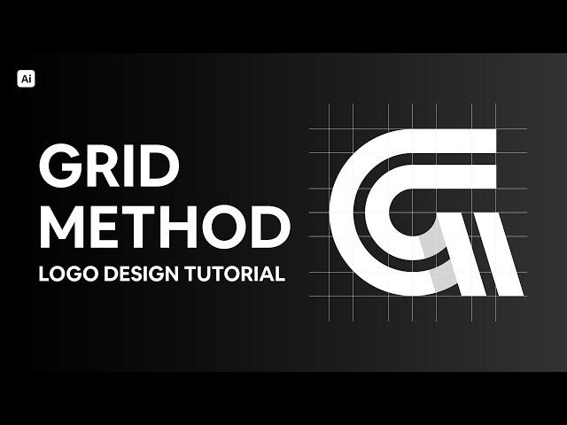 How to Design G Letter Logo with Grid and Shadow Effect