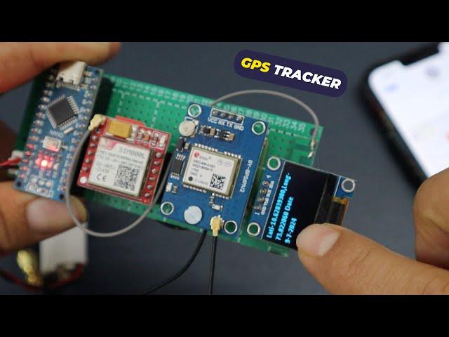 GPS Tracker With OLED Display | SIM800L Module