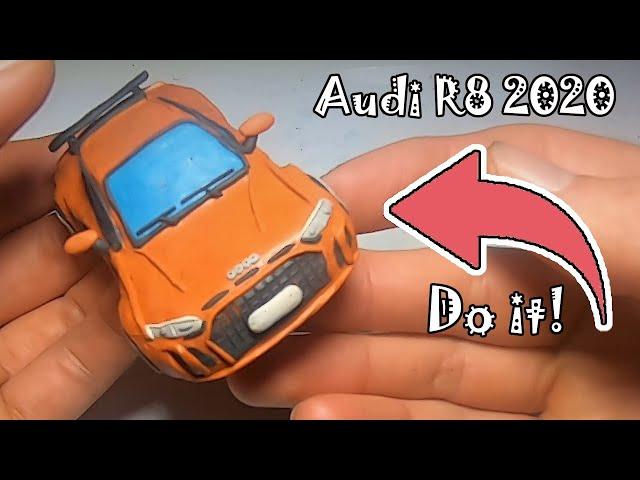 MAKING Audi R8 2020 from clay in 5 MINUTES!