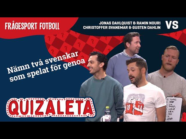 Quizaleta S1:Semifinal 2 | Jonas Dahlquist & Ramin Nouri vs Christoffer Svanemar & Gusten Dahlin