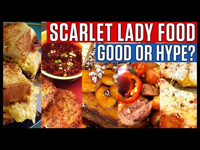 Virgin Voyages Scarlet Lady Food Review. Best Food or Hype?