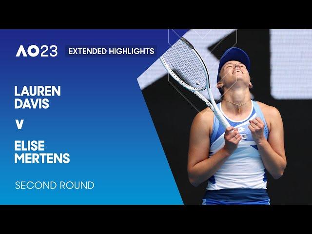 Lauren Davis v Elise Mertens Extended Highlights | Australian Open 2023 Second Round