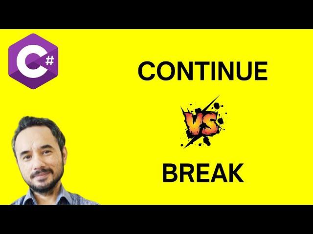 What is the difference between “continue” and “break” statement?