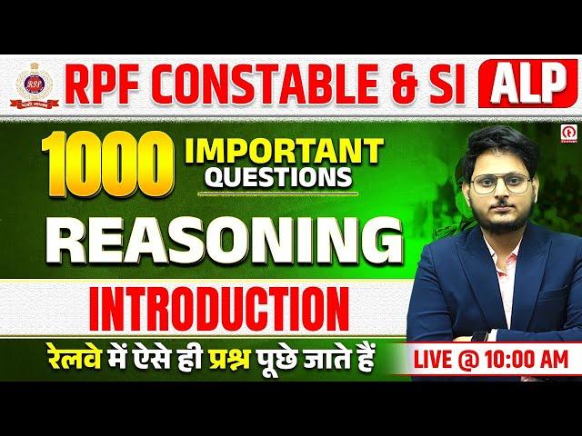 RPF Reasoning Class 2024 | Reasoning Question Series for RPF Constable 2024 |Reasoning by Gaurav sir