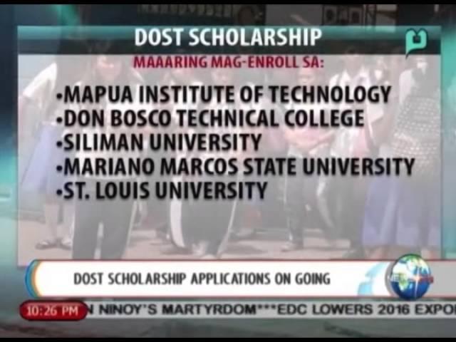 NewsLife: DOST scholarship applications on-going || Aug. 20, 2014