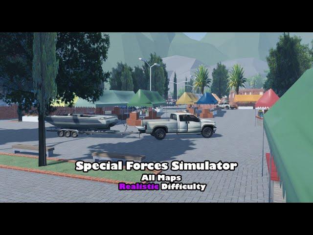 Roblox Special Forces Simulator - All Maps On Realistic Difficulty