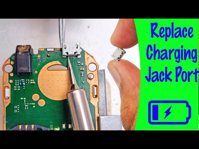 How to change any mobile phone charging port micro USB Jack base Tutorial#19