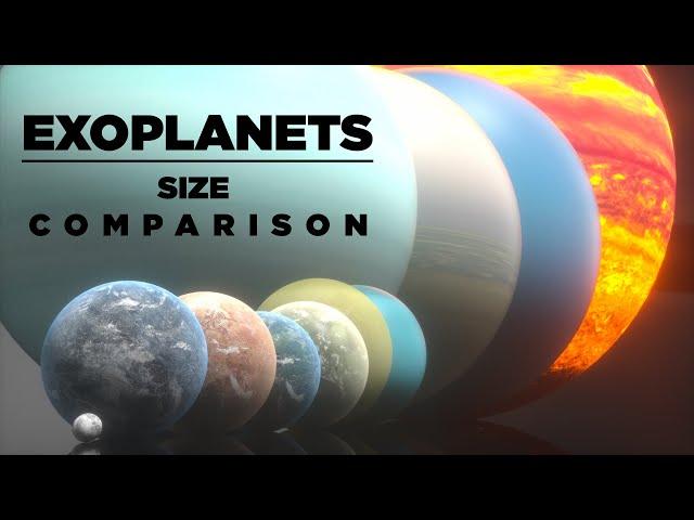 EXOPLANETS size Comparison | 3D Animation