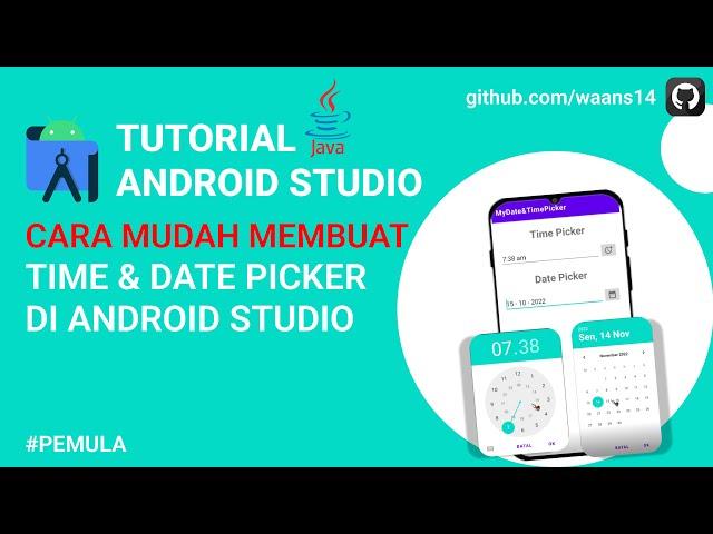 Cara Membuat Time & Date Picker Di Android Studio | Android Studio Tutorial