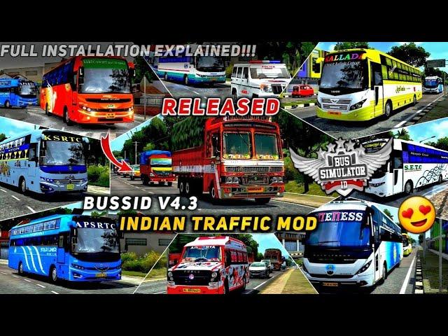 How to add INDIAN TRAFFIC MOD FOR BUSSID V4.3 | Bus Simulator Indonesia | New HORNS | New TRAFFIC