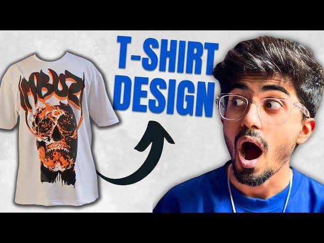 How we Design T-Shirts?! (Full Process) | (Illustrator Design File Included) | Ali Solanki