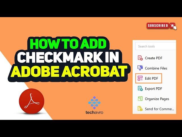 How to add checkmark in adobe acrobat 2024