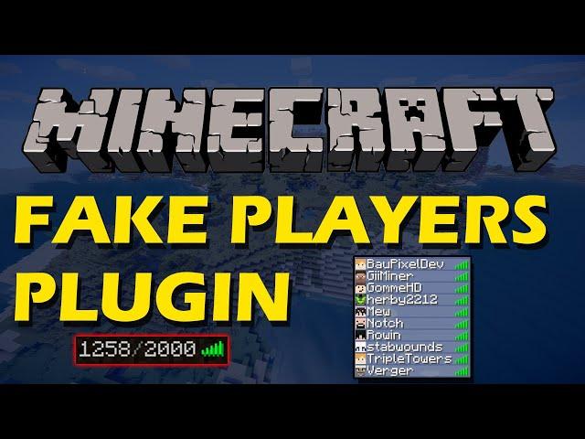 Simulate players in Minecraft with Fake Players Plugin