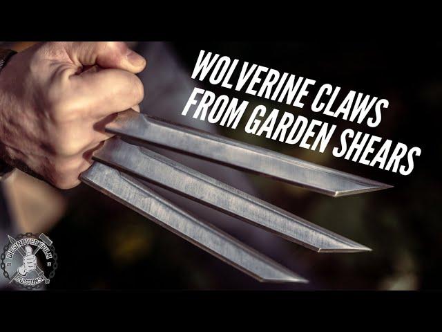 Wolverine Claws from Rusty Garden Shears - Upcycle