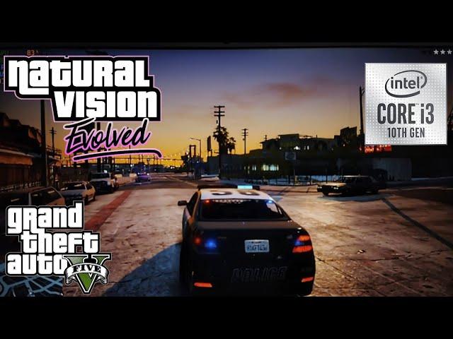 GTA 5: Natural Vision Evolved on low end pc i3-1005G1 + Intel UHD Graphics G1