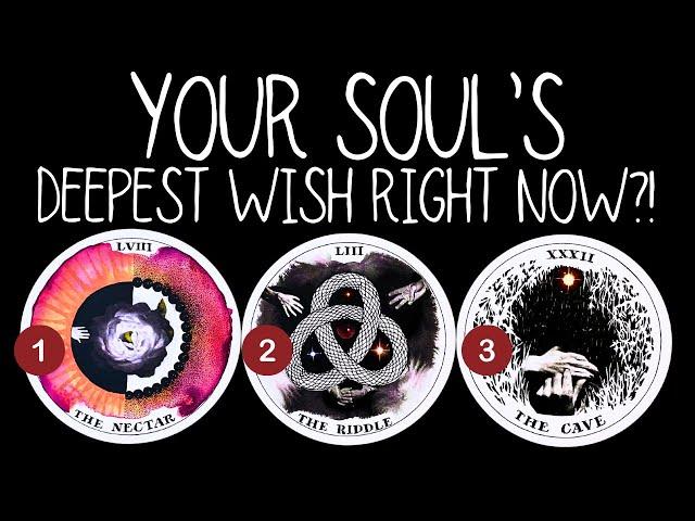 Your Soul's Deepest Wish Right Now?!🪄️PICK A CARD