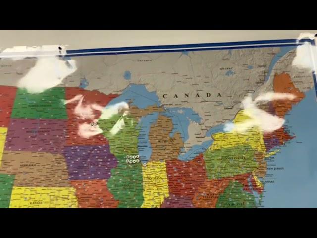 48x78 Huge United States, USA Classic Elite Wall Map Laminated Review