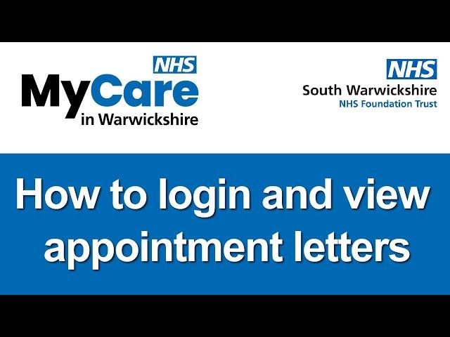 How to login and view appointment letters