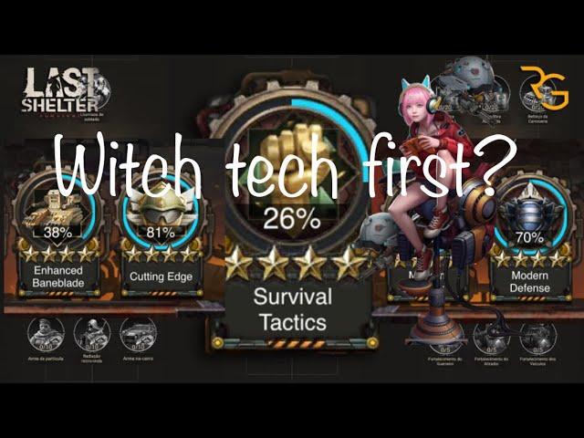 Last Shelter Survival Tactics, Baneblade, Moderns, Witch tech first?