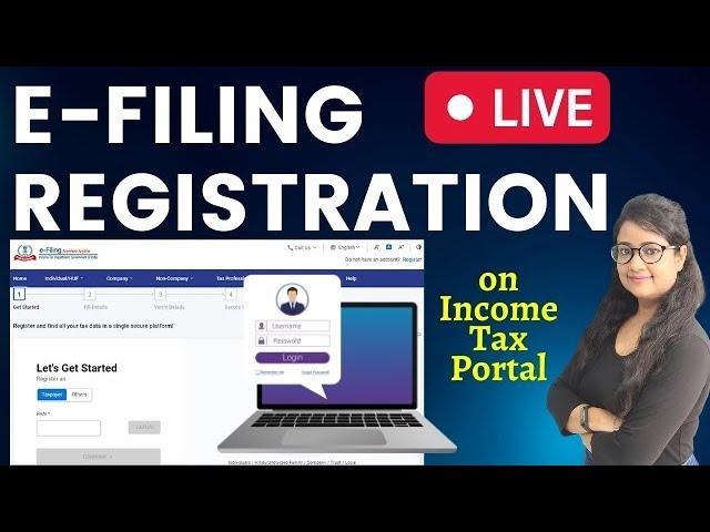 How to Register for E-filing on Income Tax Portal | Income Tax Registration | Income Tax Return