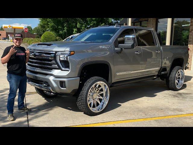 DESTROYED his DREAM TRUCK! 2024 Chevy on 5” BDS and 26s!