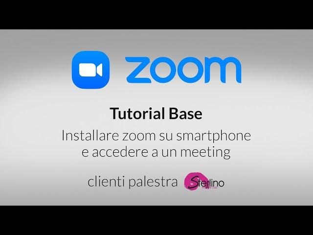 Tutorial di base - Zoom meeting in Italiano