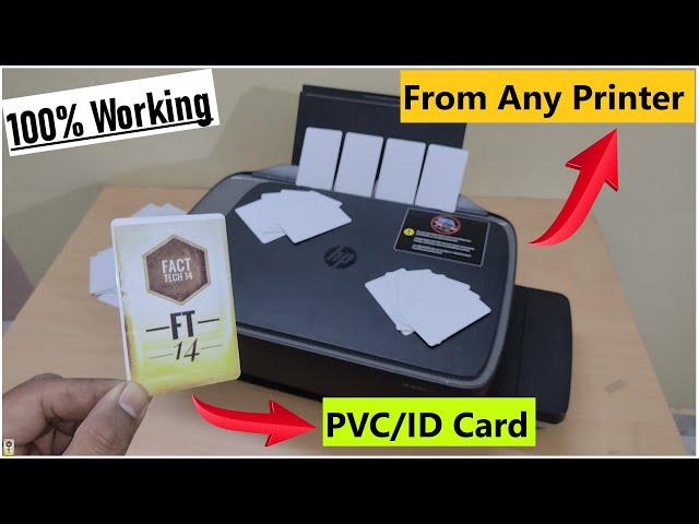 PVC card Printing from any Printer- How to print ID cards from printers - HP, Canon, Epson, Brother