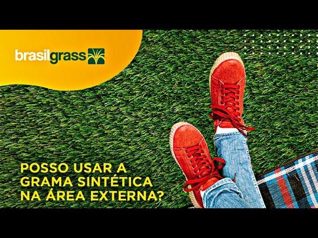 Grama sintética na área externa tem algum problema?