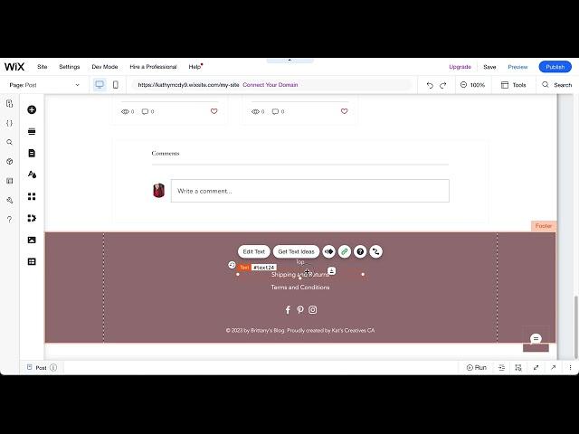 How to Edit Footer | Wix Tutorials