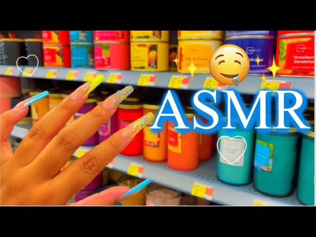 ASMR IN WALMART  | FAST TAPPING, SCRATCHING & ORGANIZING ITEMS (SO GOOD & TINGLY)